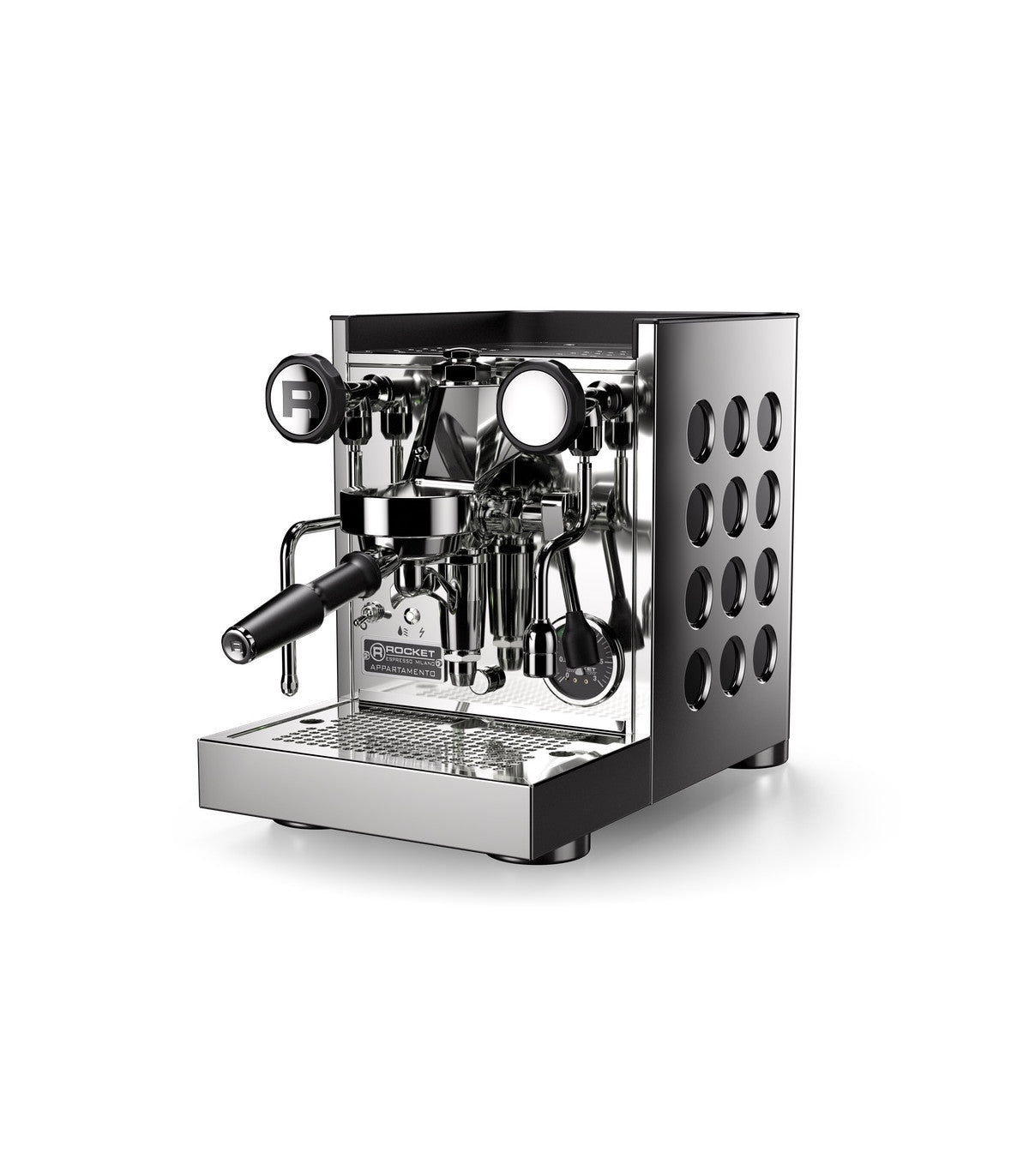 Rocket Espresso Appartamento TCA - New Steel/Black — product view 2