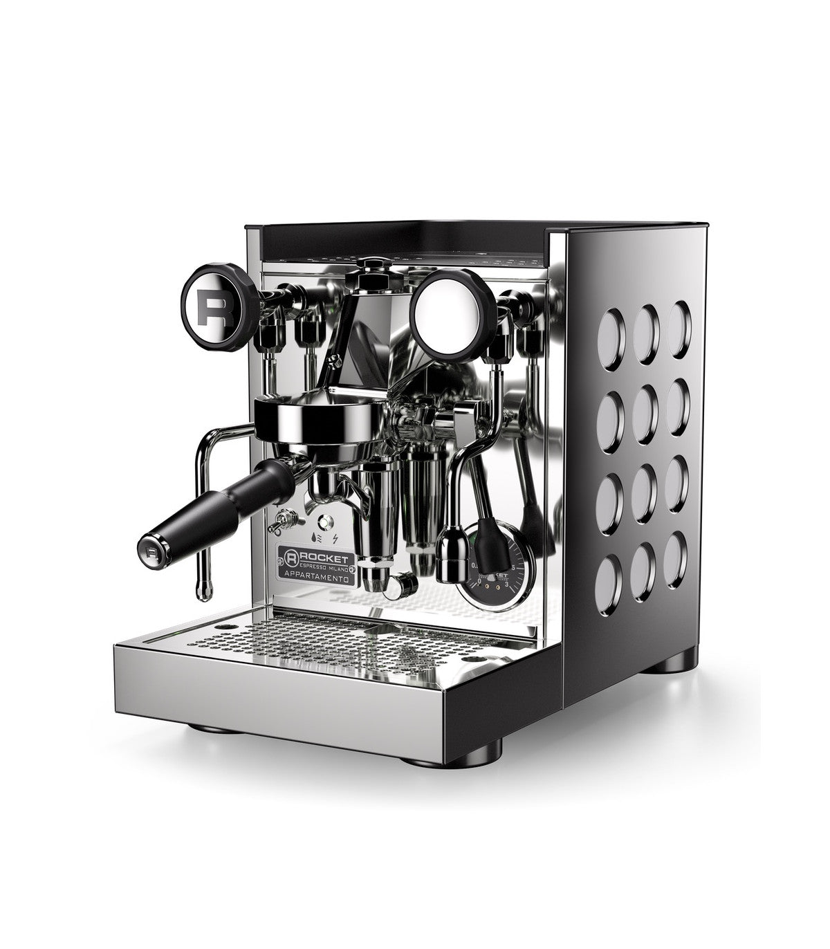 Rocket Espresso Appartamento TCA - New Steel/White — product view 2